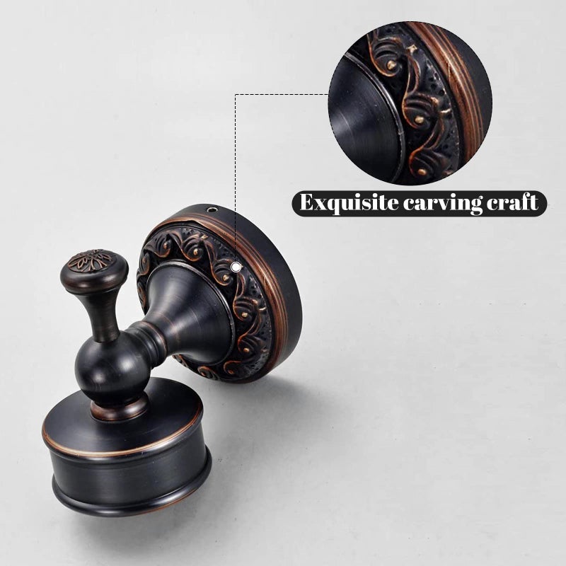 Leyden Bronze Soap Dish, Oil Rubbed Bronze Bathroom Accessories Soap Holder Shower Room Soap Dish Stand Organizer Tray Ceramic Dish Brass Retro Wave Pattern Design - Image 5